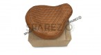 For Royal Enfield Classic 650 Genuine Leather Front Rider Seat Tan - SPAREZO